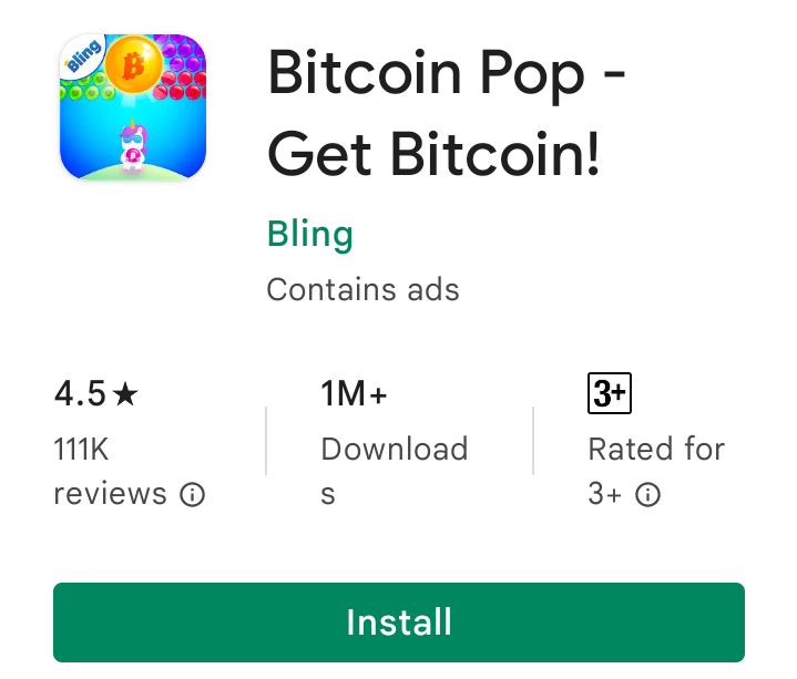 Bitcoin Pop - Get Bitcoin: Game