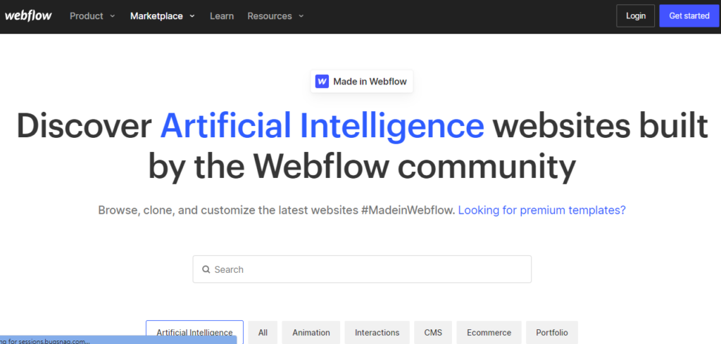 webflow - AI website Builder