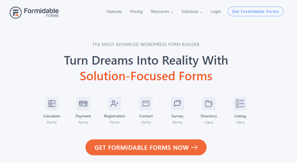  Formidable Forms plugin